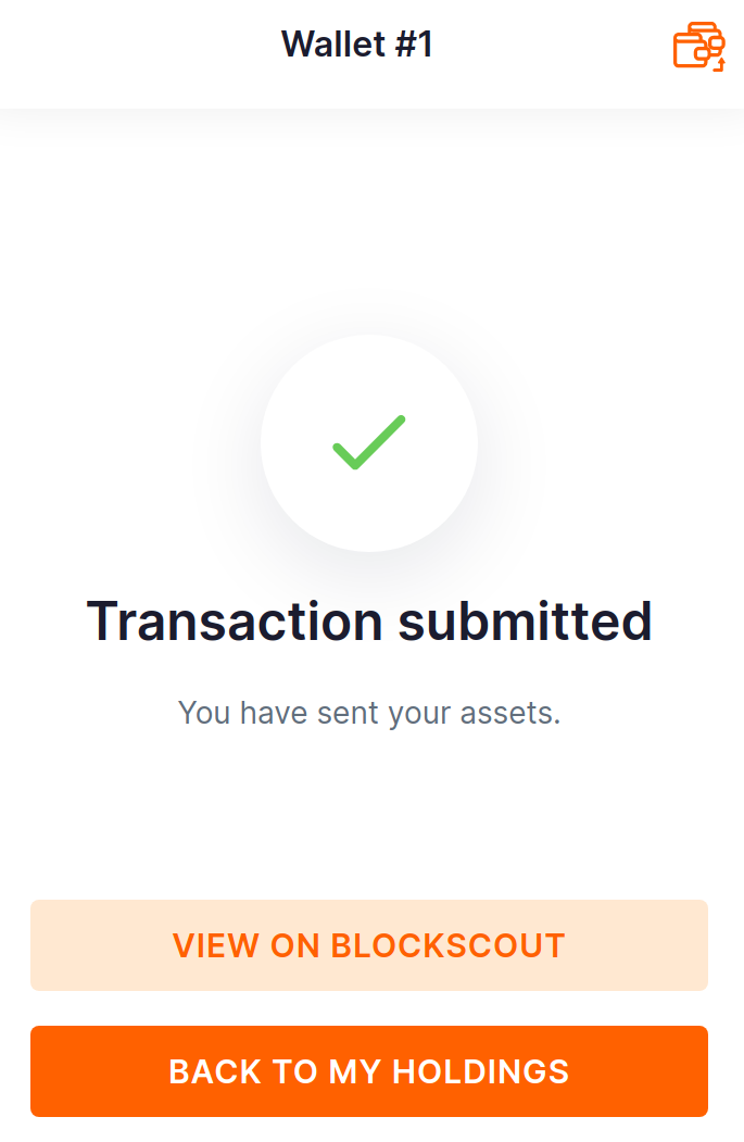 Transaction Submitted